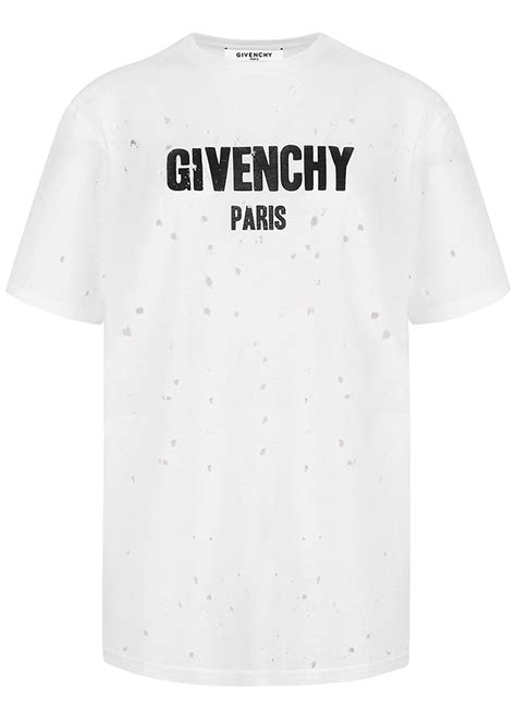 givenchy paris t shirt replica|givenchy t shirt with holes.